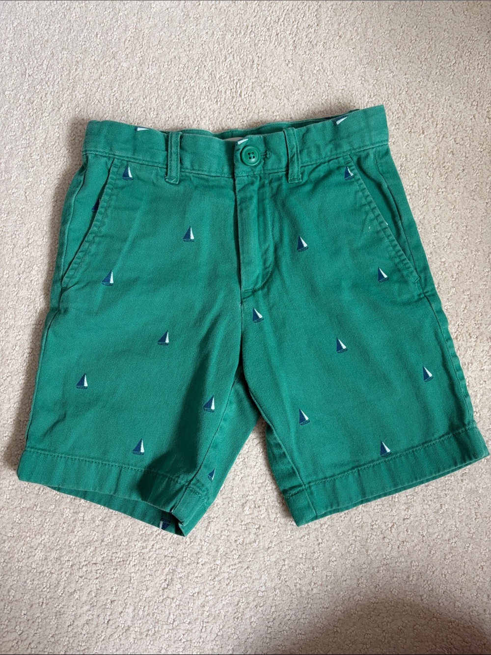 Crewcuts Green Cotton Shorts